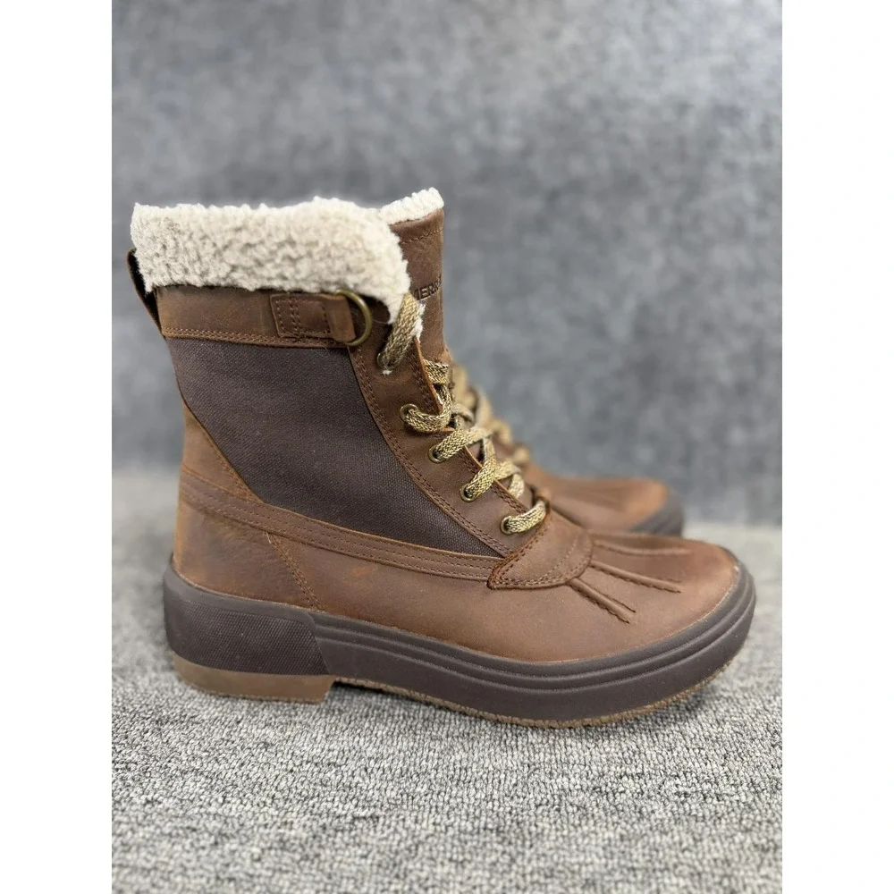 Merrell Boots Womens 9 Brown Leather Faux Fur Lined Insulated Snow J001580